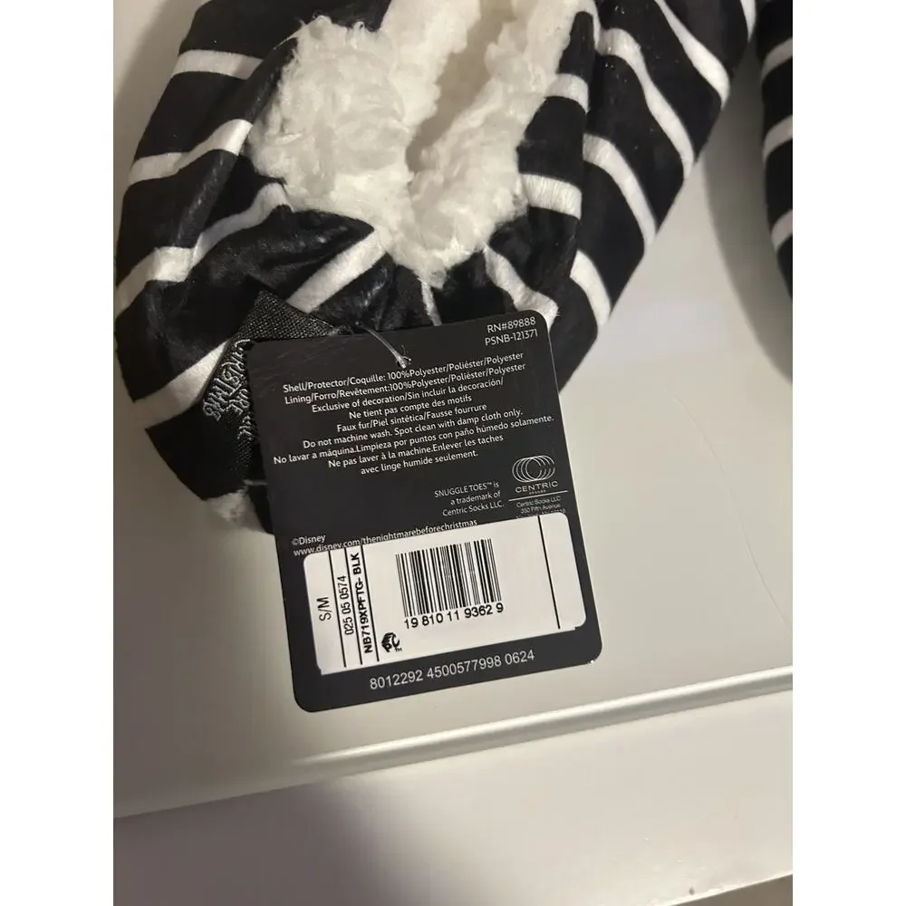 NWT The Nightmare Before Christmas Fleece Slipper Socks Grippers S/M Women